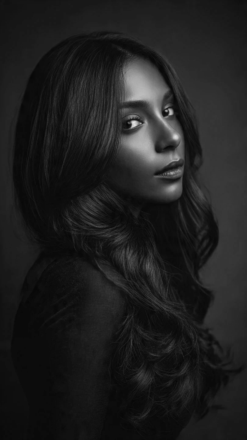 Black female hair transformation