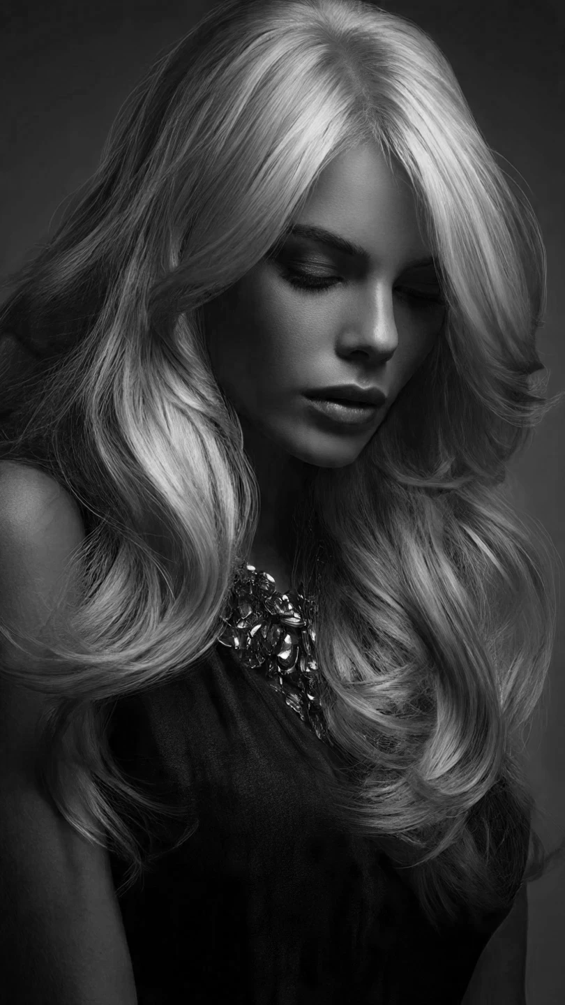 Pink female hair transformation