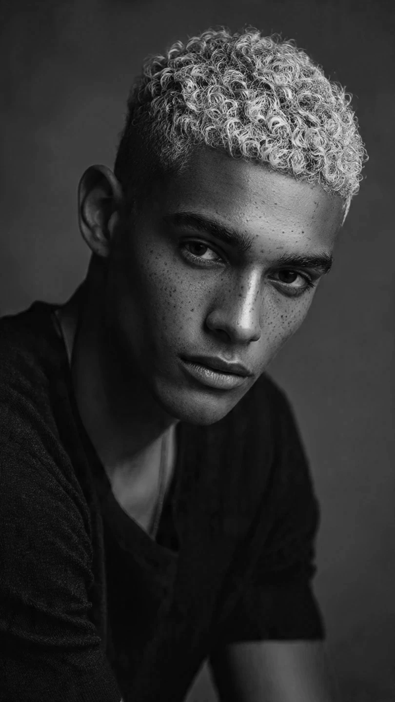 Silver male hair transformation